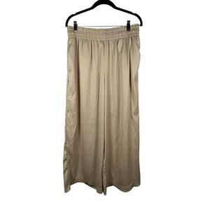 Joie Pants Womens Medium Beige Wide Leg Pull On High Waist Casual